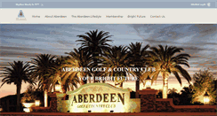 Desktop Screenshot of aberdeencountryclub.com