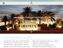 Tablet Screenshot of aberdeencountryclub.com